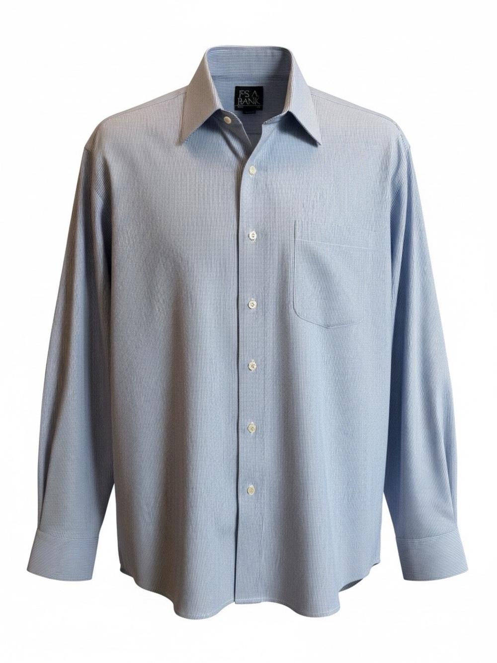 Jos. A. Bank Light Blue Men's Dress Shirt with Point Collar